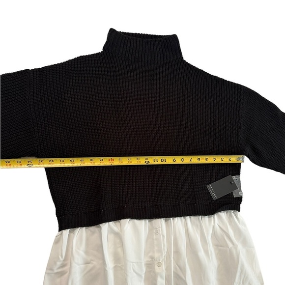 Eloquii Black White Twofer Skirted Sweater Size 18/20 - Picture 10 of 17